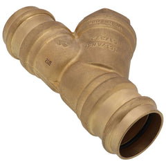 WEBSTONE Webstone H-80566W 1-1/2 inches press forged DZR brass Y-strainer (20 mesh) with 1/2 inches plugged NPT port