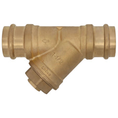 WEBSTONE Webstone H-80566W 1-1/2 inches press forged DZR brass Y-strainer (20 mesh) with 1/2 inches plugged NPT port