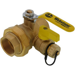 WEBSTONE Webstone H-40435 1-1/4 inches Threaded Pro-Pal Union Full Port Ball Valve with Hose Drain