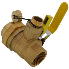 WEBSTONE Webstone H-40435 1-1/4 inches Threaded Pro-Pal Union Full Port Ball Valve with Hose Drain