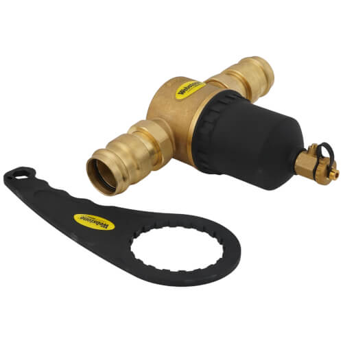 WEBSTONE Webstone H-78706 1-1/2 inch Press Brass Magnetic Boiler Filter XL