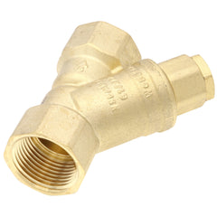 WEBSTONE Webstone H-40564W 1-inch FIP Forged DZR Brass Y-Strainer (20 Mesh) with 1/2-inch Plugged NPT Port