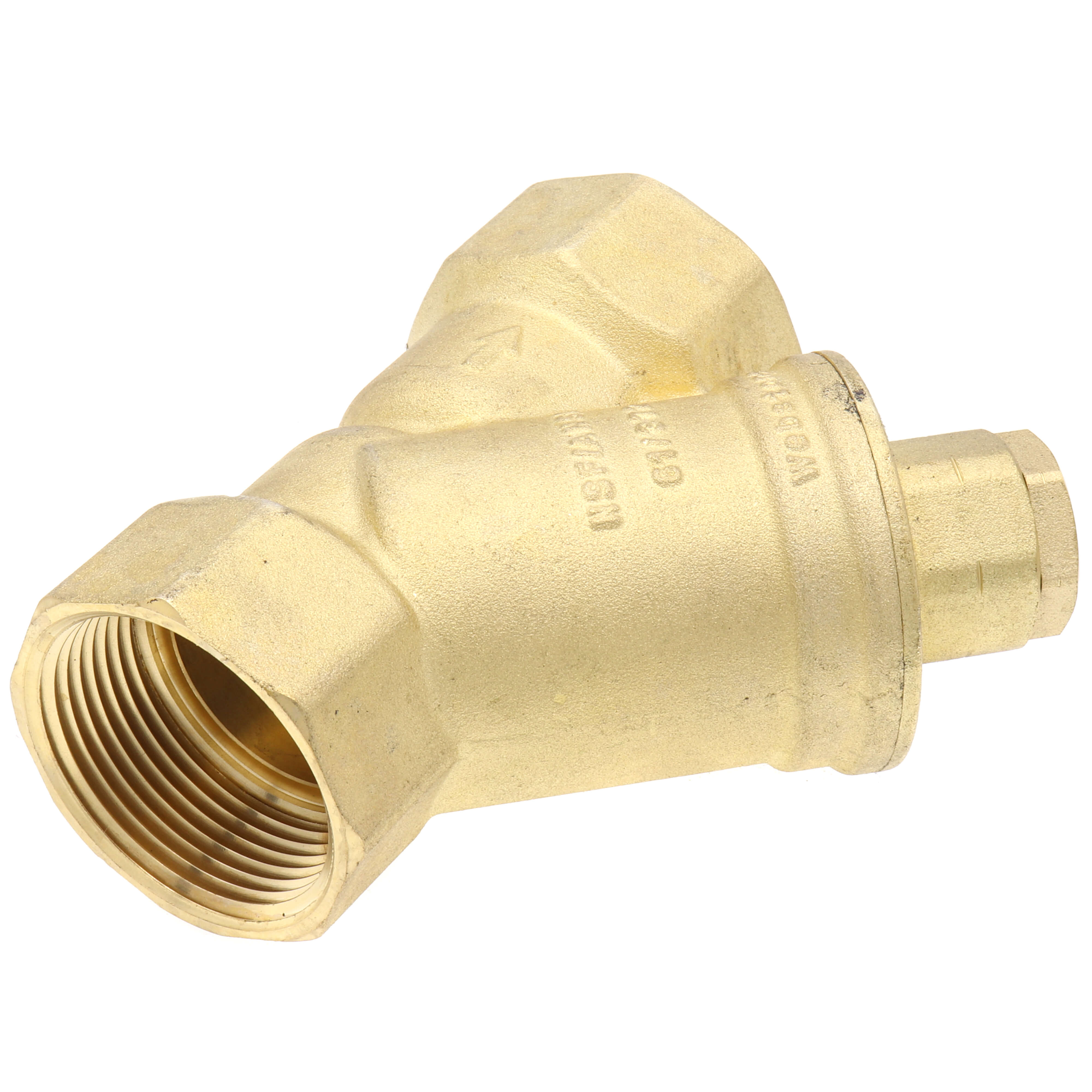 WEBSTONE Webstone H-40565W 1-1/4 inches FIP Forged DZR Brass Y-Strainer (20 MESH) w/ 1/2 inches Plugged NPT Port