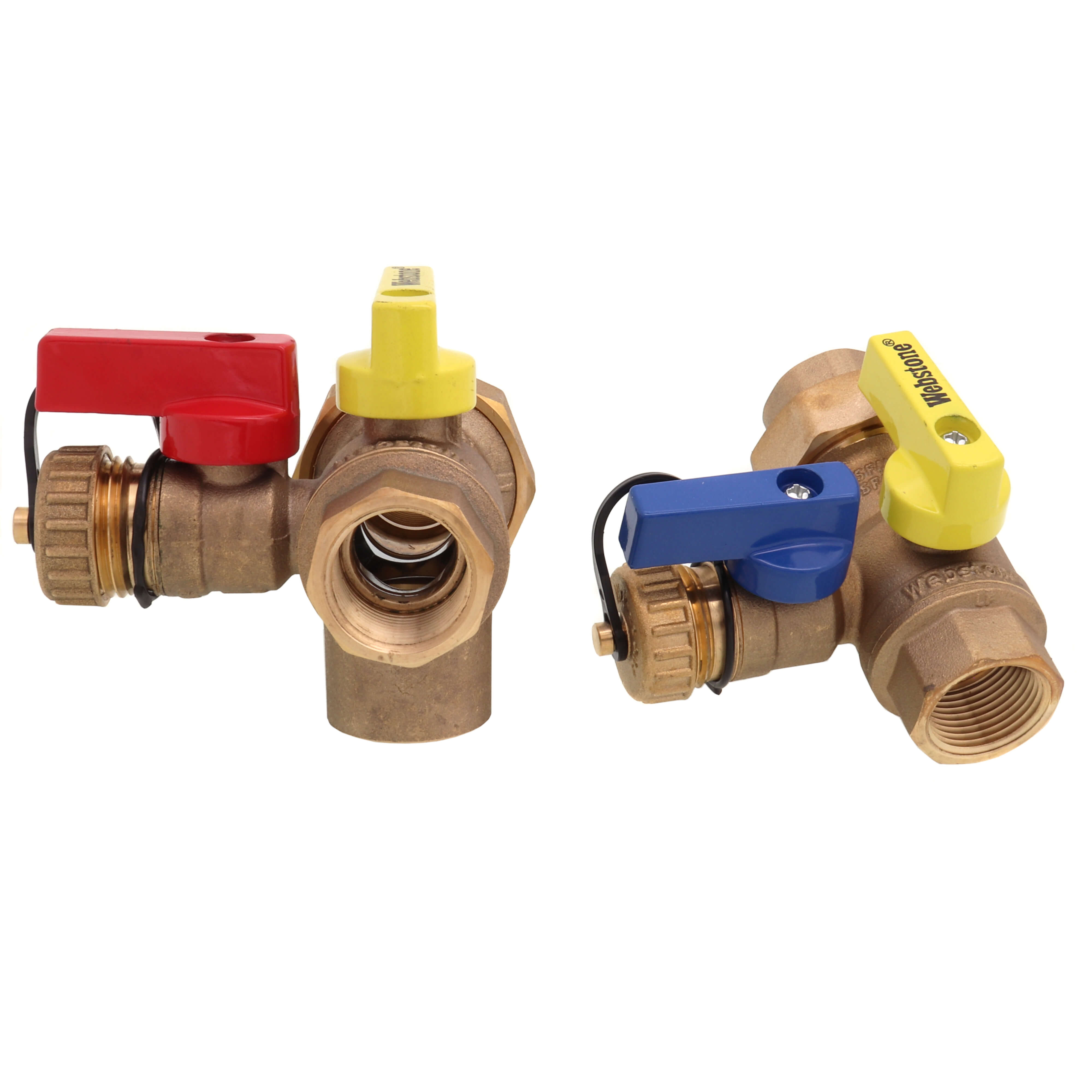 WEBSTONE Webstone H-42443W E-X-P Ultra-Compact Tankless Water Heater Service Valve Kit 3/4 inches FIP Union x FIP