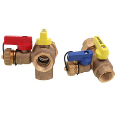 WEBSTONE Webstone H-42443W E-X-P Ultra-Compact Tankless Water Heater Service Valve Kit 3/4 inches FIP Union x FIP