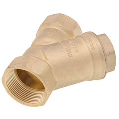 WEBSTONE Webstone H-40566W Y-Strainer 1-1/2 inches FIP Forged DZR Brass (20 MESH) with 1/2 inches Plugged NPT Port 4056W