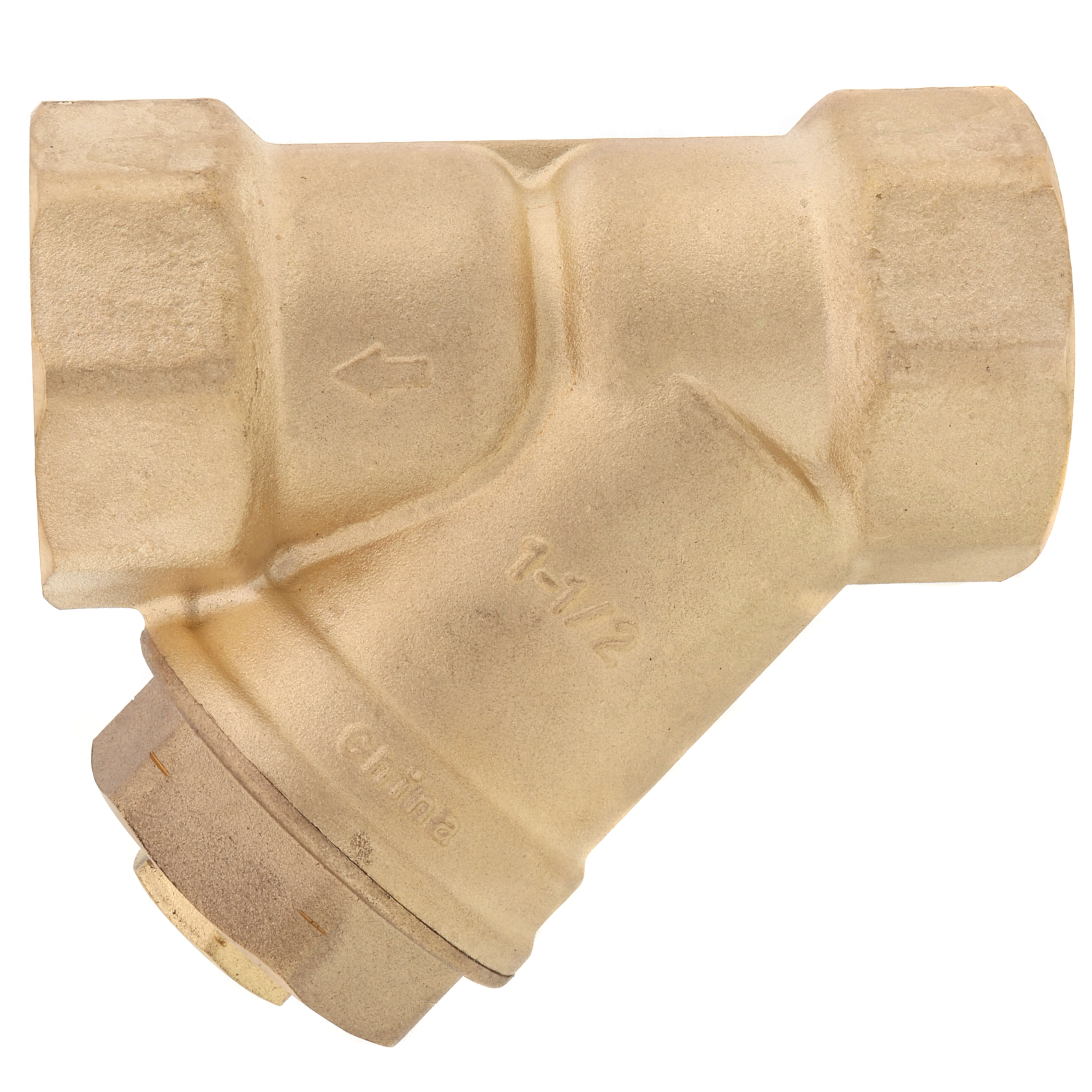 WEBSTONE Webstone H-40566W Y-Strainer 1-1/2 inches FIP Forged DZR Brass (20 MESH) with 1/2 inches Plugged NPT Port 4056W