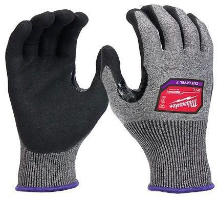 MILWAUKEE Milwaukee 48-73-7012B high dex a7 nitrile dipped gloves 12 pair large