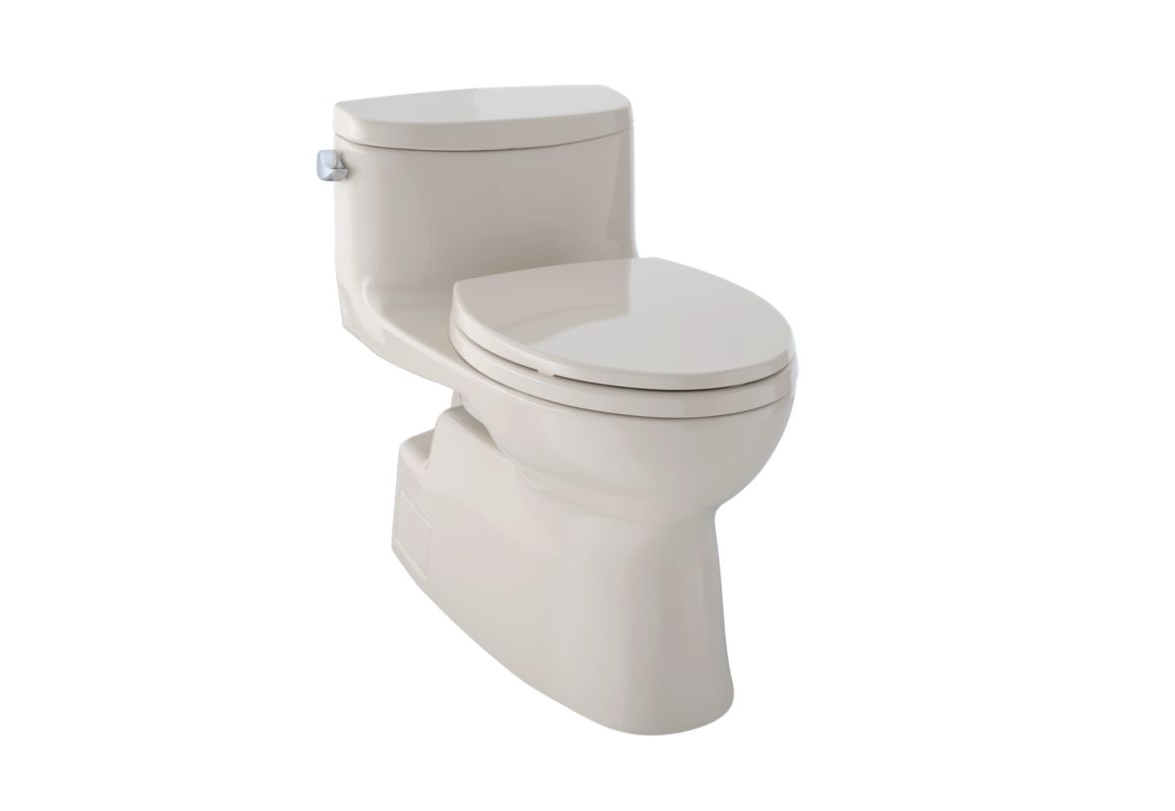TOTO Toto MS644124CEFG#03 Carolina II one-piece elongated 1.28 GPF universal height toilet and softclose seat