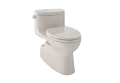 TOTO Toto MS644124CEFG#03 Carolina II one-piece elongated 1.28 GPF universal height toilet and softclose seat