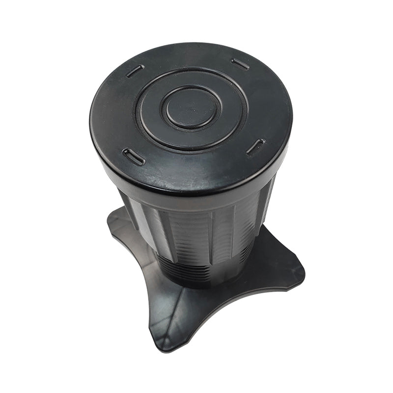 DAKOTA Dakota 18038 Plastic Adjustable Screw-up Escutcheon Black