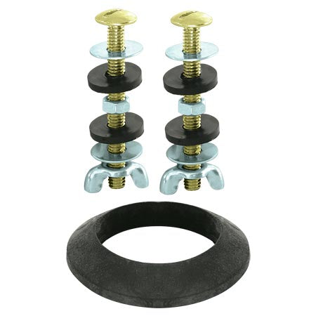 CASH-ACME Cash-acme 40048 Brass Toilet Tank Bowl Bolt Gasket Kit