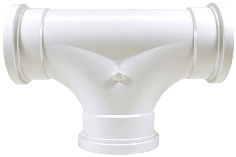 IPEX Ipex 43708 6 Inch SDR35 Pvc 2-way Gasketed Cleanout Tee