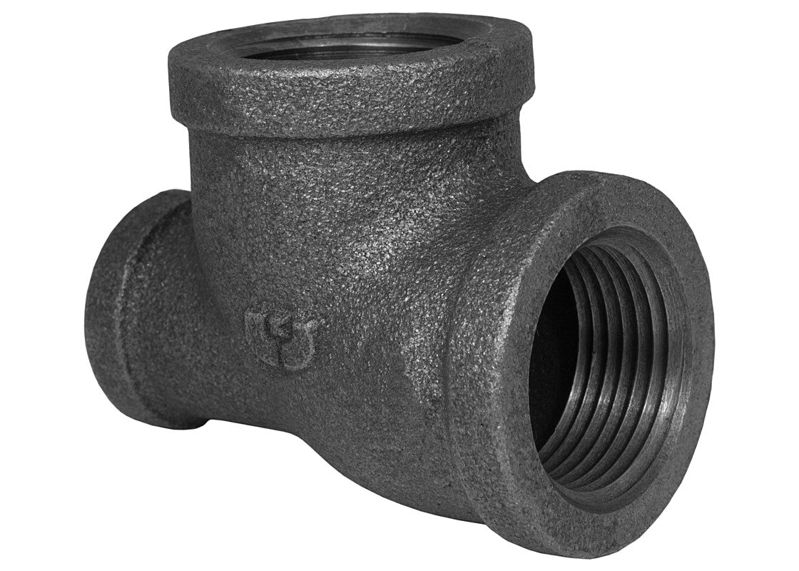 BMI Bmi 35445 Malleable Iron Black Tee 1x3/4x1/2