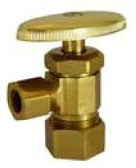 LEGEND VALVE Legend Valve 114-163 Angle Stop Valve 1/2 Sweat X 3/8 Od Brass