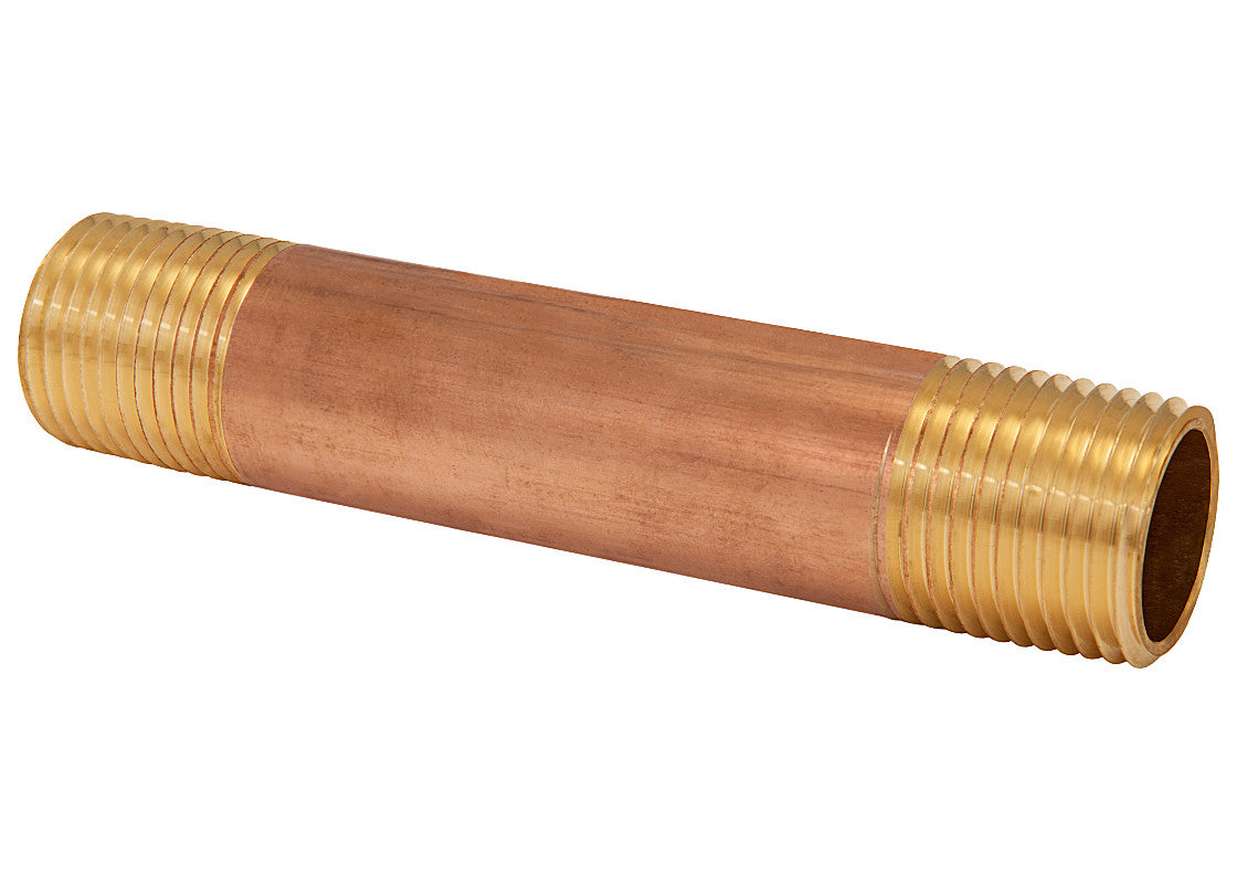 BMI Bmi 4830 Brass Pipe Nipple 1.5 X 3 Inches Lead Free