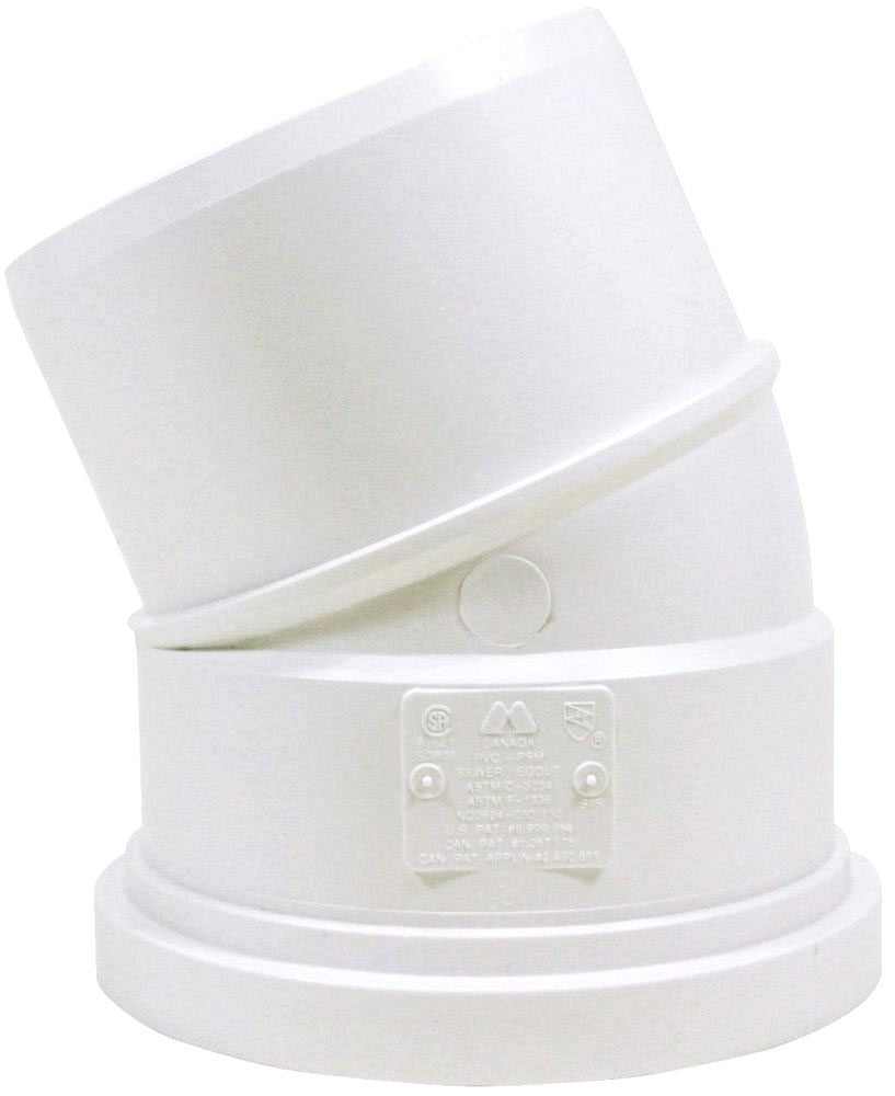 IPEX Ipex 63975 Pvc Sewer Elbow 22.5 Degree 6 Inch DR35