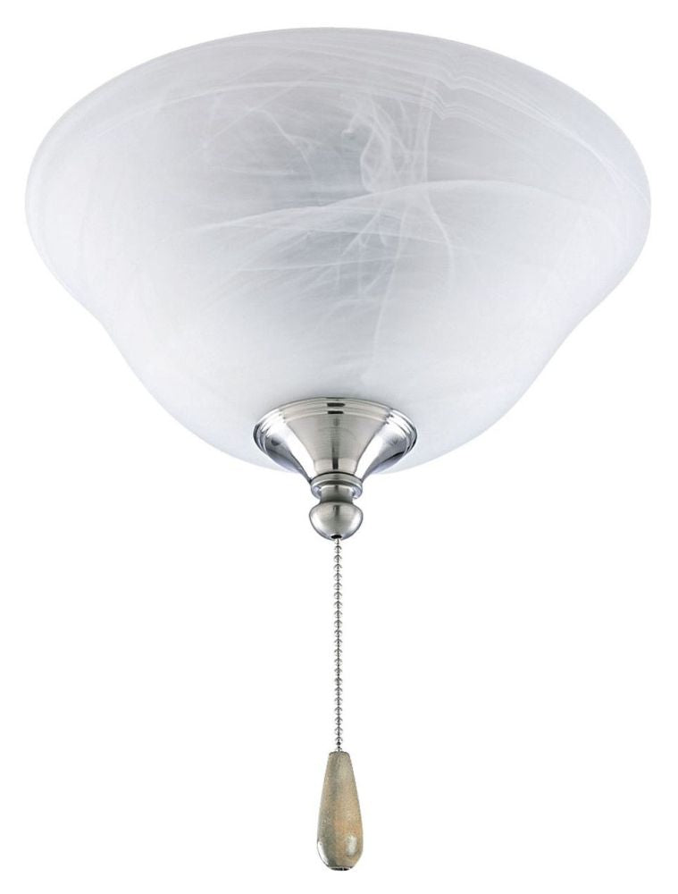 PROGRESS LIGHTING Progress Lighting P2612-09 Ceiling Fan Light Kit Brushed Nickel