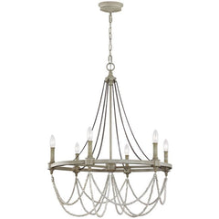 GENERATION BRANDS Generation Brands F3132/6FWO/DWW Beverly Chandelier 6-light