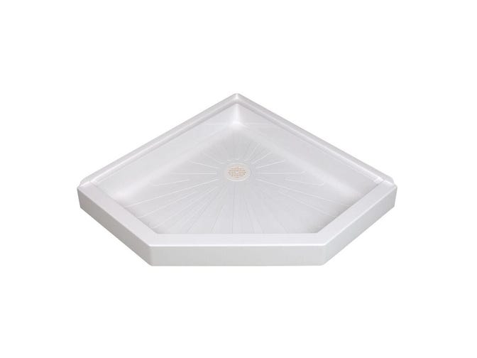 MUSTEE Mustee 3636CM-36WLC Neo-angle Corner Shower Base 36x36