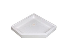 MUSTEE Mustee 3636CM-36WLC Neo-angle Corner Shower Base 36x36