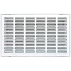 PEPCO SALES & MARKETING Pepco RAG1RA3012WH Return Air Grille 30x12 Screw Mount