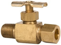 EATON Eaton A6760 Straight Needle Valve 3/8 X 1/4 in Compression X Mnptf