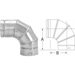 SELKIRK Selkirk 5RV-EL90 RV 90 Degree Adjustable Elbow (5 inch/90 Degree) 105230