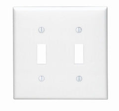 LEVITON Leviton Mfg Co 002-80709-00W Single Gang Toggle Wall Plate