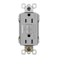 LEGRAND Pass Seymour 1597TRWRGRYCCD4 Gfci Outlet 15A 120V Gray 4 Pack