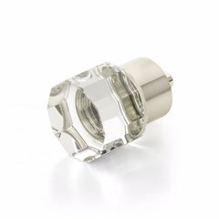 SCHAUB Schaub 55-15 City Lights Glass Cabinet Knob Satin Nickel