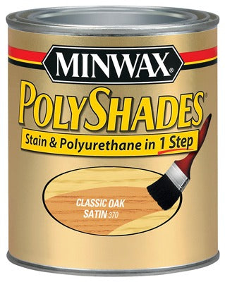 MINWAX Minwax 61370 Polyshades Classic Oak Satin Stain Quart