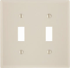 LEVITON Leviton Mfg Co 000-78009-000 2-toggle Wallplate 25 Pack