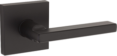 KWIKSET Kwikset 971HFLSQT-514 Halifax Lever Trim Square Rose Matte Black