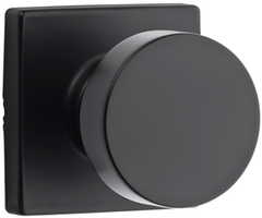 KWIKSET Kwikset 971PSKSQT-514 Pismo Knob Trim Square Rose Matte Black