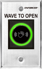 SECO LARM SECO-LARM SD-927PKC-NEQ Wallplate, Request-To-Exit Sensor, IR, Indoor, No Touch/Exit, 1-Gang, 4 Sensing Range, 12 Volt DC