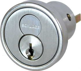 SCHLAGE SCHLAGE LOCK 20-057C626 FSIC Rim Cylinder with Core C Keyway 626/US26D Satin Chrome