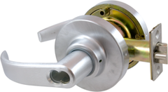 MARKS Marks Hardware 295RF/26D Door Lock Leverset, Cylindrical, Electrified, Crescent Lever, Interchangeable Core, 2-3/4 inches Backset, 9/16 inches Throw