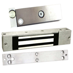 DORTRONICS DORTRONICS 1107EDR-C Narrow 2in Profile 600lbs Delayed Egress Single Mag Lock with Egress Microswitch Actuator and DPS Door Position Switch