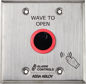 ALARM CONTROLS Alarm Controls NTB-2 Wave-to-Open Sensor, Battery Operated, No Touch Sensor, Double-Gang Wall Plate
