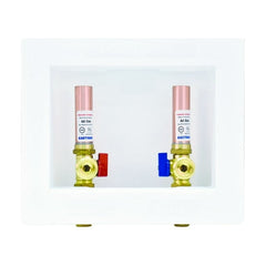 EASTMAN Eastman 60253 Sweat Center Drain Washing Machine Outlet Box with Hammer Arrestors 1/2 in. Sweat