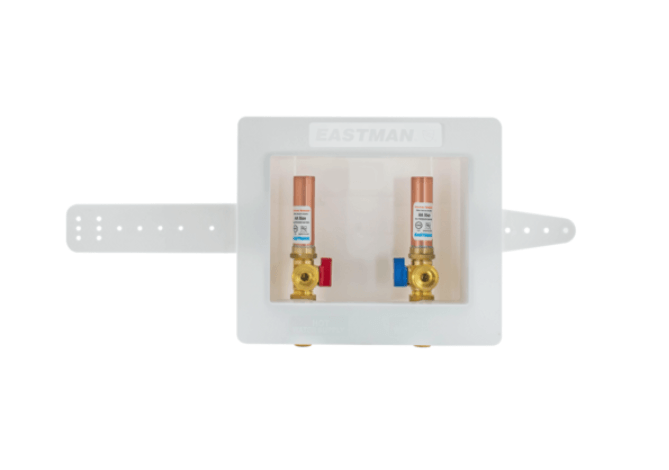 EASTMAN Eastman 60253 Sweat Center Drain Washing Machine Outlet Box with Hammer Arrestors 1/2 in. Sweat