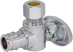 EASTMAN Eastman 10724LF SpeedFlex Quarter-Turn Expansion PEX Angle Stop Valve 3/8 inch OD x 1/2 inch PEX