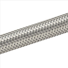 EASTMAN Eastman 48088 flexible toilet connector 12 inch stainless steel braided hose with 7/8 inch ballcock nuts, 3/8 inch compression
