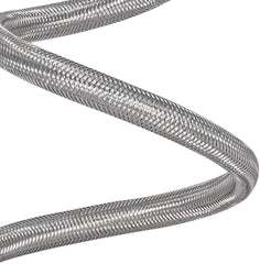 EASTMAN Eastman 48088 flexible toilet connector 12 inch stainless steel braided hose with 7/8 inch ballcock nuts, 3/8 inch compression