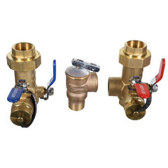 DIVERSITECH Diversitech EFLF-ISV-HCTP tankless water heater hot & cold isolation valve set with pressure relief valve 3/4in FIP
