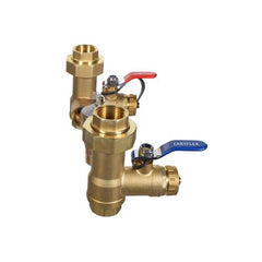 DIVERSITECH Diversitech EFLF-ISV-HCTP tankless water heater hot & cold isolation valve set with pressure relief valve 3/4in FIP