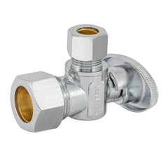 EASTMAN Eastman 10738LF SpeedFlex 5/8 inches x 3/8 inches Quarter-Turn Compression Angle Stop Valve