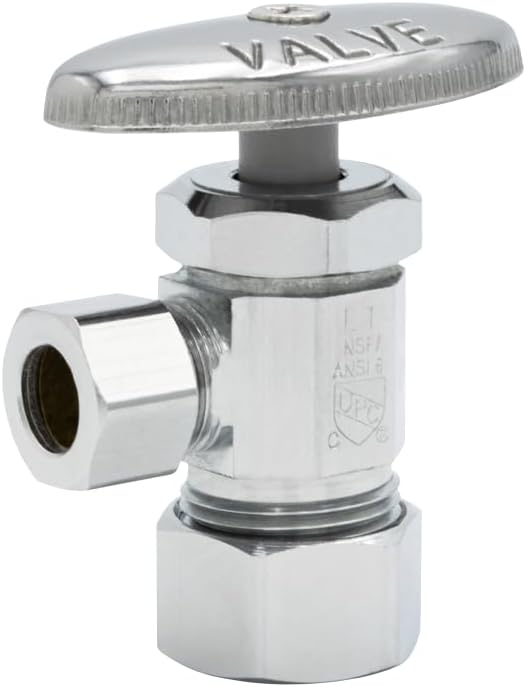 LEGEND VALVE Legend Valve 114-101NL T-581 No Lead Multi-Turn Angle Valve 3/8 OD x 3/8 OD