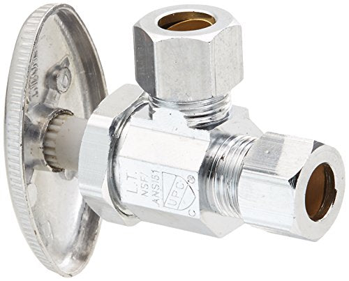 LEGEND VALVE Legend Valve 114-101NL T-581 No Lead Multi-Turn Angle Valve 3/8 OD x 3/8 OD